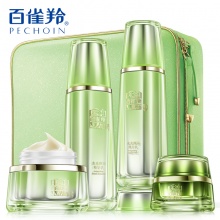 【美妝一號(hào)商城】百雀羚水光彈潤(rùn)摯悅套裝90ml水+90ml乳+50g霜+15g肌初眼霜（90ml+90ml+50g+15g）
